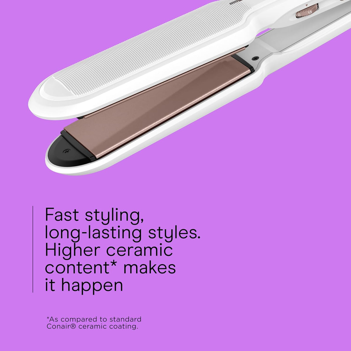 CONAIR Double Ceramic Flat Iron - White, 1.5"-074108312280-LR-340804-3-LR eShop