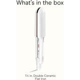 CONAIR Double Ceramic Flat Iron - White, 1.5"-074108312280-LR-340804-8-LR eShop