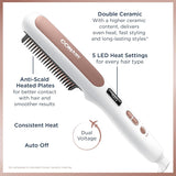 CONAIR Double Ceramic Heated Straightening Brush - White-074108465689-LR-357464-6-LR eShop
