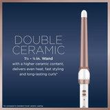 CONAIR Double Ceramic Tapered Curling Wand - Rose Gold, 3/4" to 1.25"-074108390547-LR-340803-4-LR eShop
