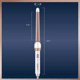 CONAIR Double Ceramic Tapered Curling Wand - Rose Gold, 3/4" to 1.25"-074108390547-LR-340803-7-LR eShop