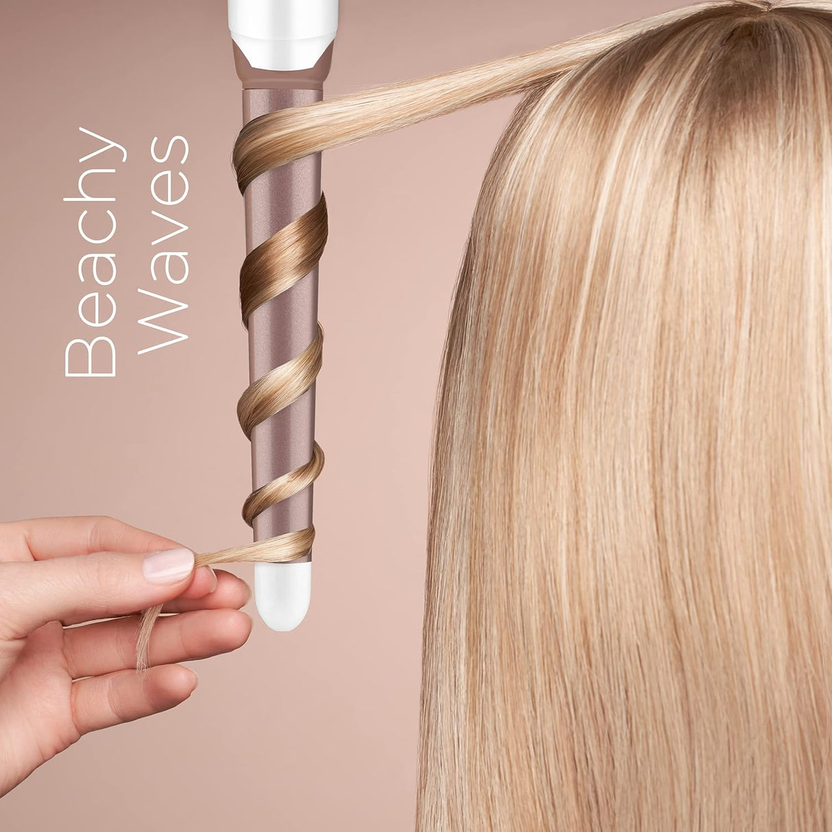 CONAIR Double Ceramic Tapered Curling Wand - Rose Gold, 3/4" to 1.25"-074108390547-LR-340803-8-LR eShop