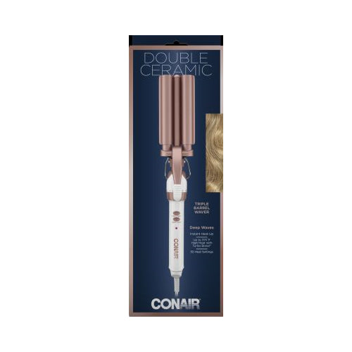 CONAIR Double Ceramic Three Barrel Hair Waver - White & Rose Gold-074108390325-LR-343663-1-LR eShop