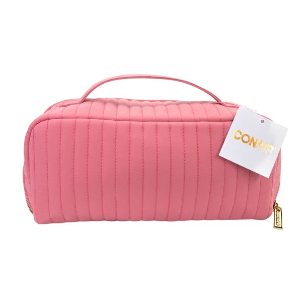 CONAIR Fold Flat Quilt Cosmetic Bag - Pink-079642320579-LR-357080-5-LR eShop