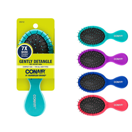 CONAIR Gentle Detangling Travel Size Paddle Brush - Assorted-074108953124-LR-287605-1-LR eShop