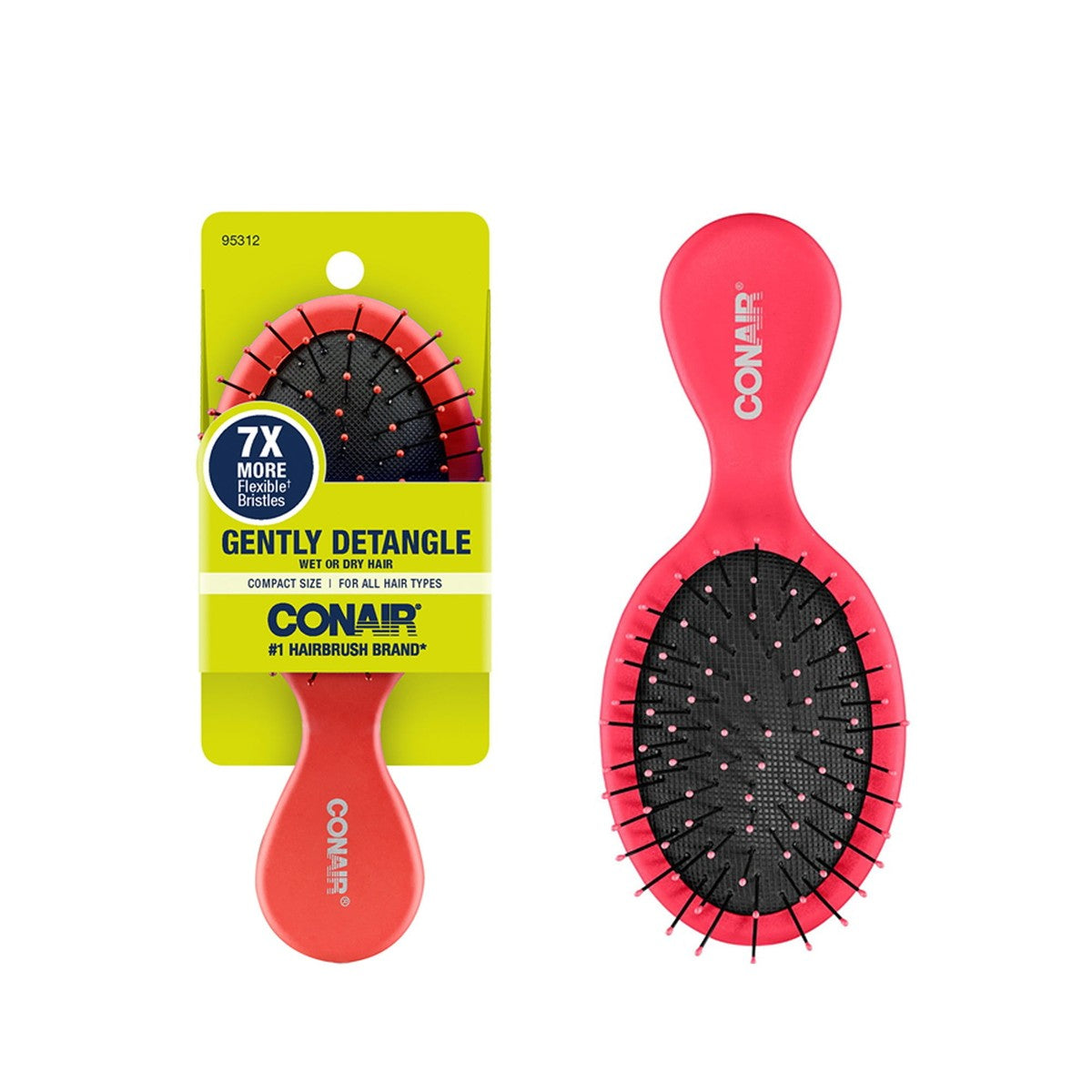 CONAIR Gentle Detangling Travel Size Paddle Brush - Assorted – L&R