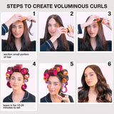 CONAIR Heatless Voluminous Curl Self Grip Rollers - Assorted Sizes & Colors, 31 count-074108611109-LR-192337-4-LR eShop