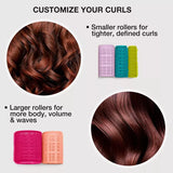 CONAIR Heatless Voluminous Curl Self Grip Rollers - Assorted Sizes & Colors, 31 count-074108611109-LR-192337-5-LR eShop