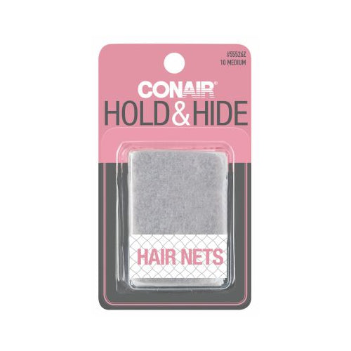 CONAIR Hold & Hide Hair Nets - Brown, 10 count-074108555267-LR-204205-1-LR eShop