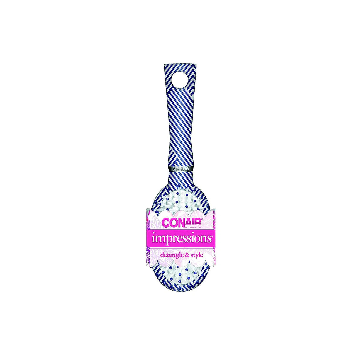 CONAIR Impressions Detangle & Style Oval Cushion Mid-Size Hair Brush - Assorted-074108877147-LR-219402-4-LR eShop