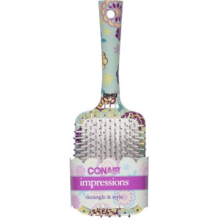 CONAIR Impressions Detangle & Style Paddle Cushion Hair Brush - Assorted-074108877109-LR-219410-1-LR eShop