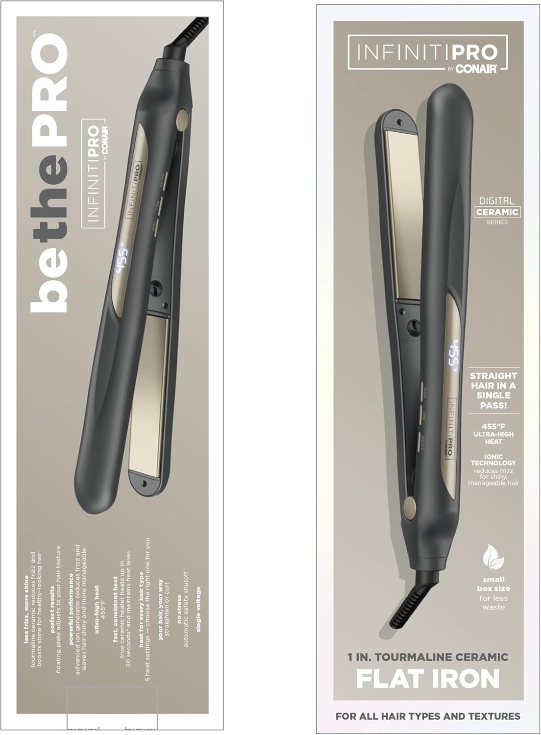 CONAIR Infinitipro Digital Tourmaline Ceramic Flat Iron, 1"-074108434623-LR-350313-2-LR eShop