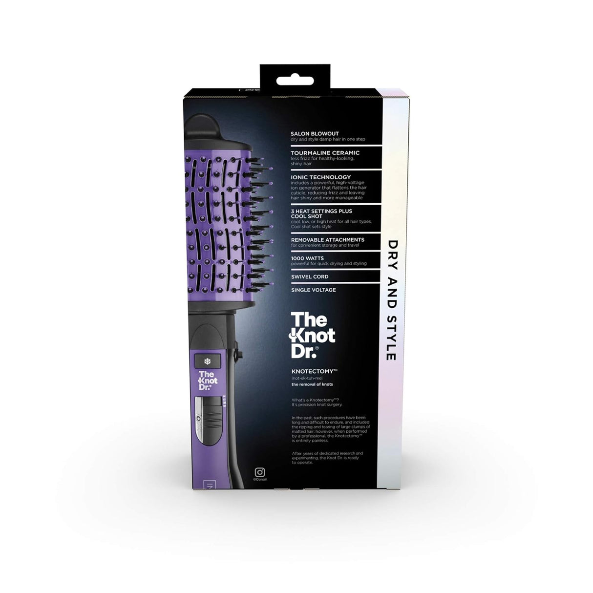 CONAIR Infinitipro The Knot Dr. All-in-One Oval Dryer Brush-074108421630-LR-357463-3-LR eShop