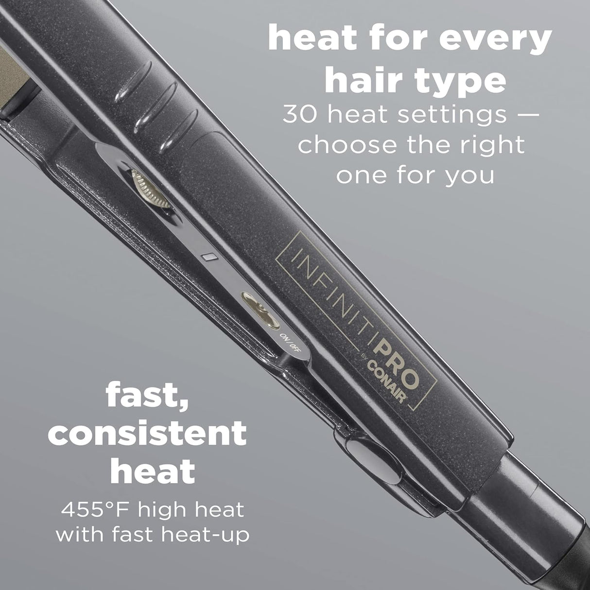 CONAIR Infinitipro Tourmaline Ceramic Flat Iron, 1"-074108239549-LR-219722-5-LR eShop