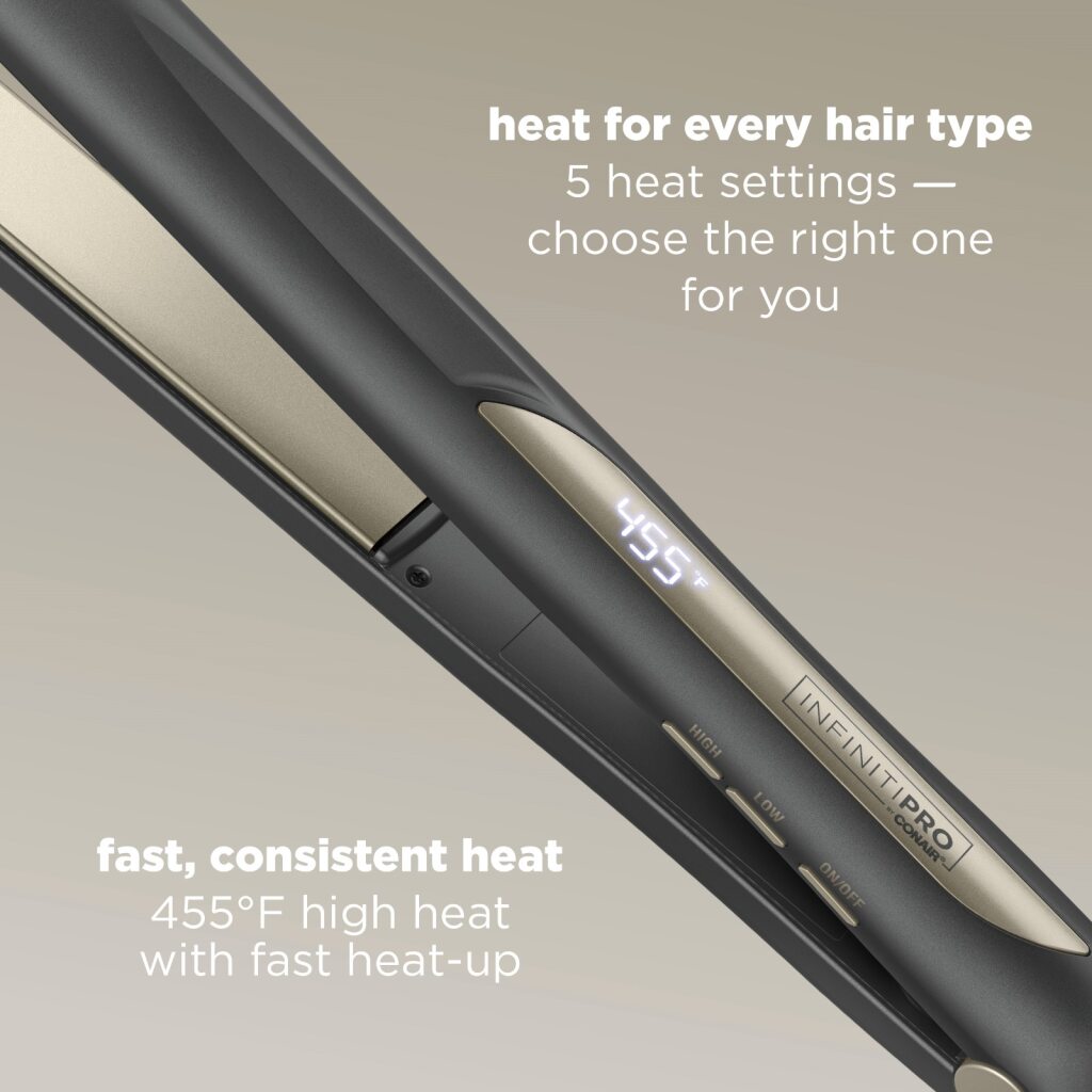 CONAIR Infinitipro XL Tourmaline Ceramic Flat Iron, 1"-074108489661-LR-361028-10-LR eShop