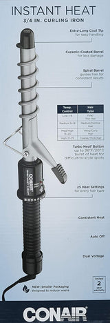 CONAIR Instant Heat Spiral Curling Iron, 3/4"-074108017345-LR-188316-4-LR eShop