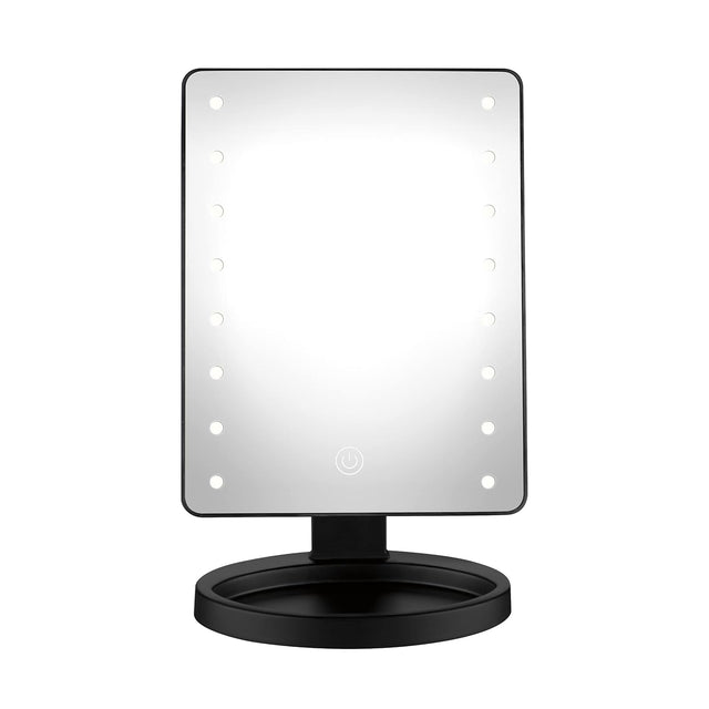 CONAIR LED Lighted Vanity Mirror with Storage Base - Black-074108741080-LR-361102-1-LR eShop