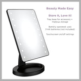 CONAIR LED Lighted Vanity Mirror with Storage Base - Black-074108741080-LR-361102-2-LR eShop
