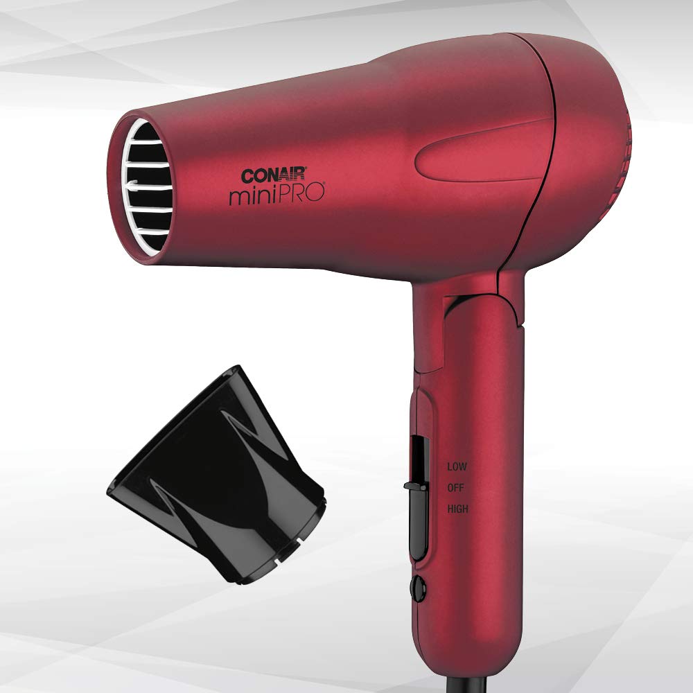 CONAIR miniPRO Tourmaline Ceramic Travel Hair Dryer with Folding Handle - Red-074108295903-LR-326761-3-LR eShop