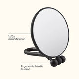 CONAIR Perfect Position 2-Sided Round Mirror - Black-074108418609-LR-319482-3-LR eShop
