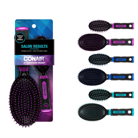 CONAIR Professional Salon Results Detangle & Style Cushion Brush Set - Assorted, 2 count-074108951144-LR-204230-2-LR eShop