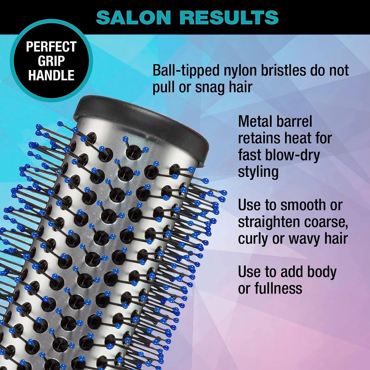 CONAIR Professional Salon Results Grip & Style Round Brush - Assorted-074108800640-LR-137378-4-LR eShop