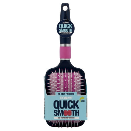 CONAIR Quick Smooth De-Poof & Shine Paddle Cushion Brush-074108829801-LR-331145-1-LR eShop
