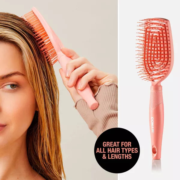 CONAIR Scalp Care Flexi Head Cushion Detangling Hair Brush - Peach-074108864147-LR-354221-7-LR eShop