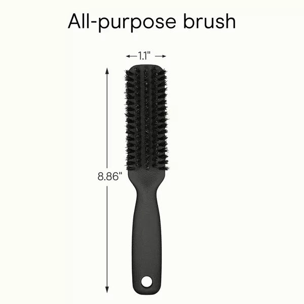 CONAIR Smooth & Shine Boar Bristle Grooming Hair Brush - Black-074108951199-LR-160942-8-LR eShop