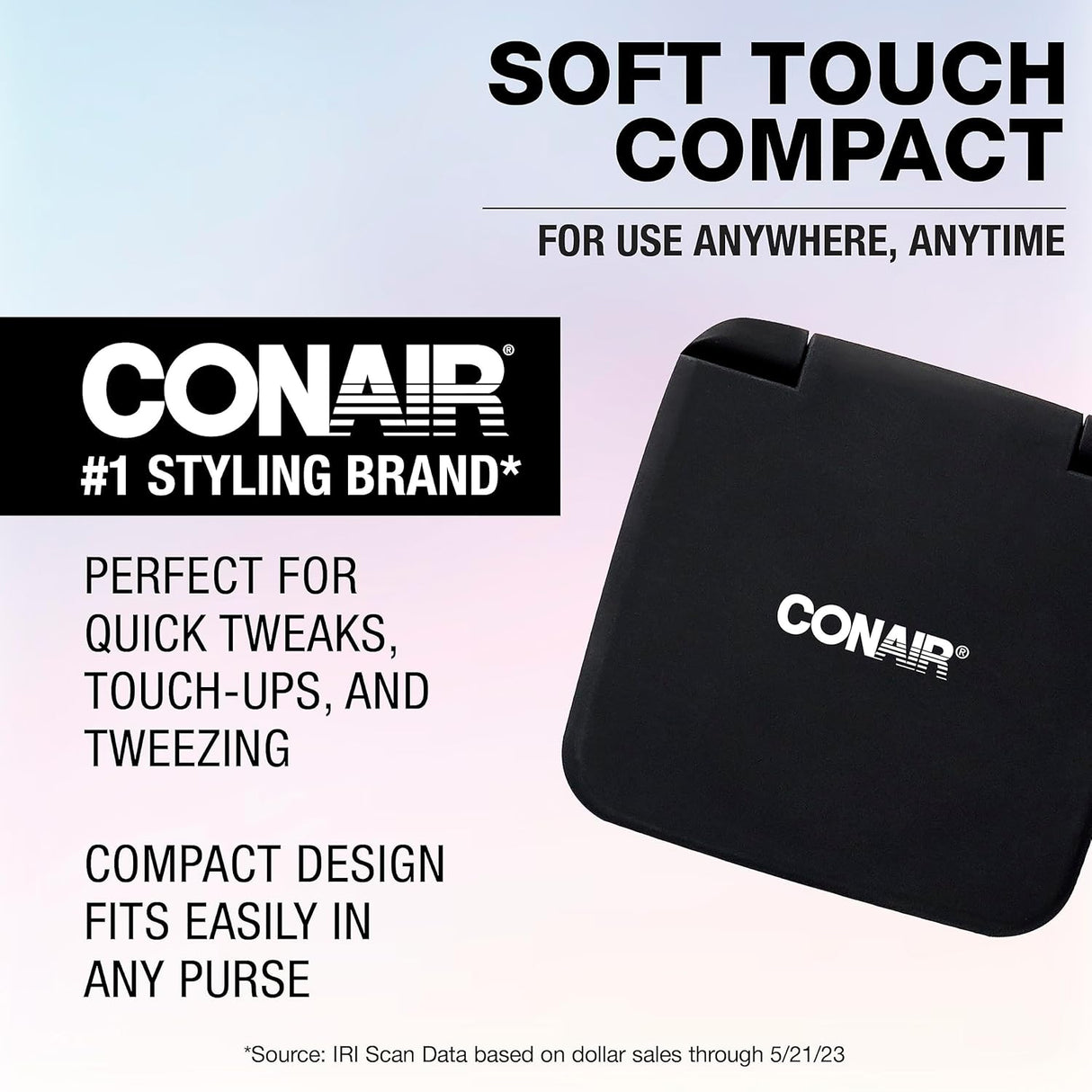 CONAIR Standard Compact Pocket Mirror - Black-074108418814-LR-333741-3-LR eShop