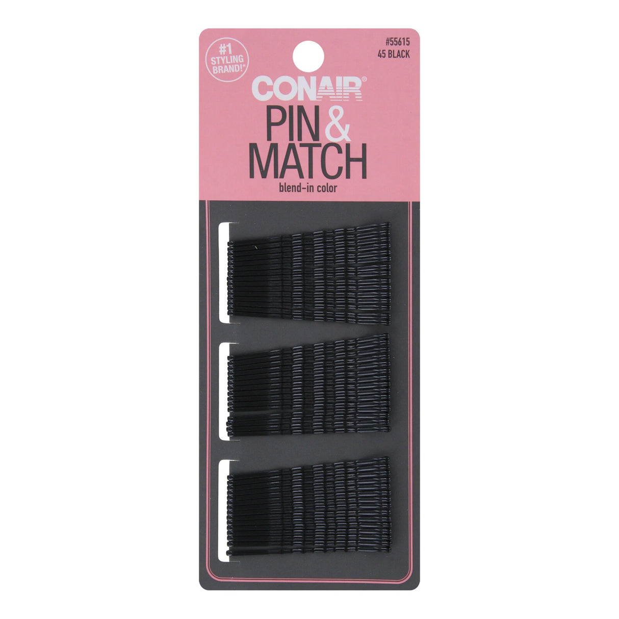 CONAIR Styling Essentials Bobby Pins - Black, 45 count-074108556158-LR-335073-1-LR eShop