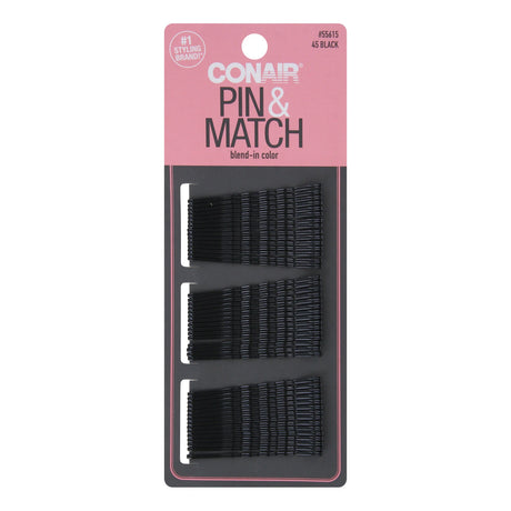 CONAIR Styling Essentials Bobby Pins - Black, 45 count-074108556158-LR-335073-1-LR eShop