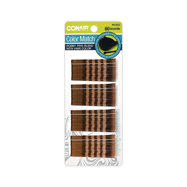 CONAIR Styling Essentials Bobby Pins - Brunette, 60 count-074108553034-LR-184143-1-LR eShop