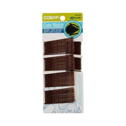CONAIR Styling Essentials Bobby Pins - Brunette, 90 count-074108553522-LR-192399-1-LR eShop