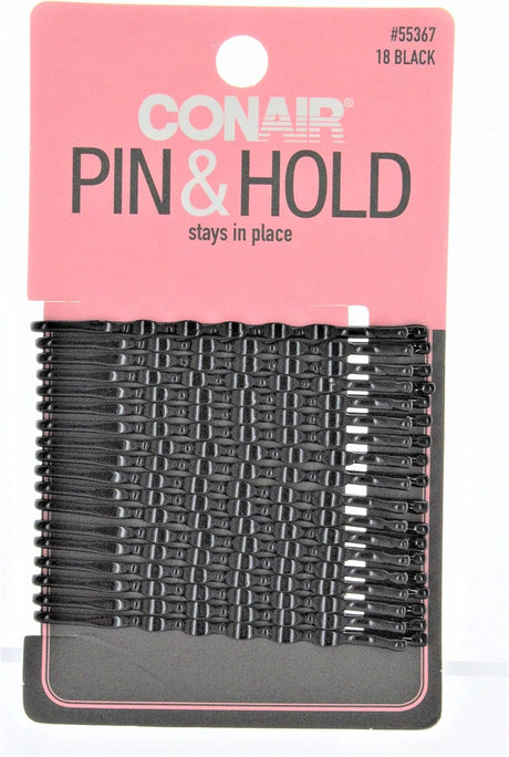 CONAIR Styling Essentials Firm Hold Bobby Pins - Black, 18 count-074108553676-LR-204204-1-LR eShop