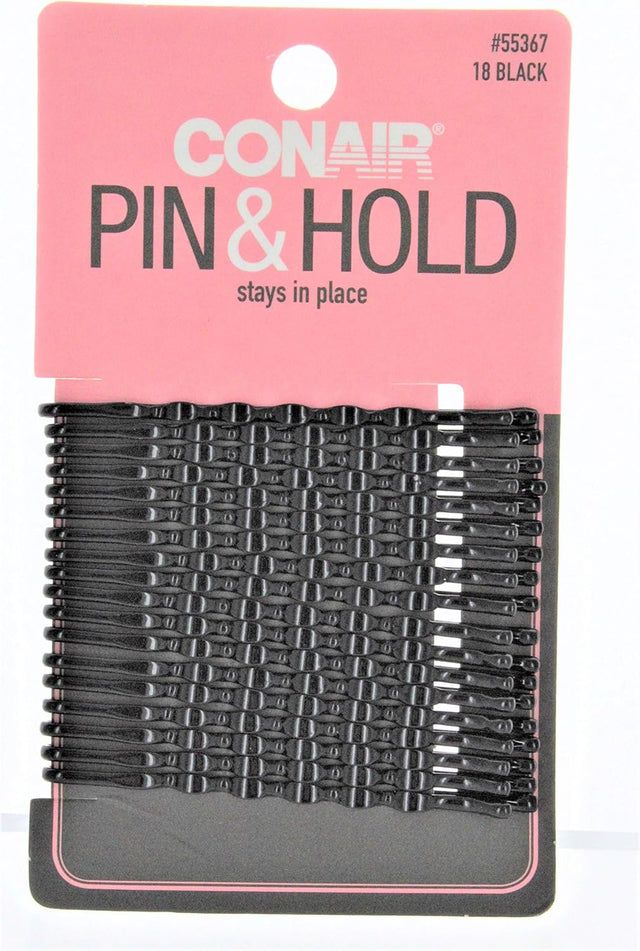 CONAIR Styling Essentials Firm Hold Bobby Pins - Black, 18 count-074108553676-LR-204204-1-LR eShop