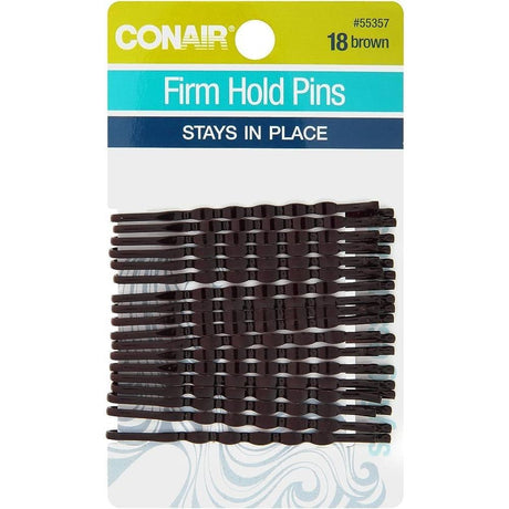 CONAIR Styling Essentials Firm Hold Bobby Pins - Brown, 18 count-074108553577-LR-204203-1-LR eShop