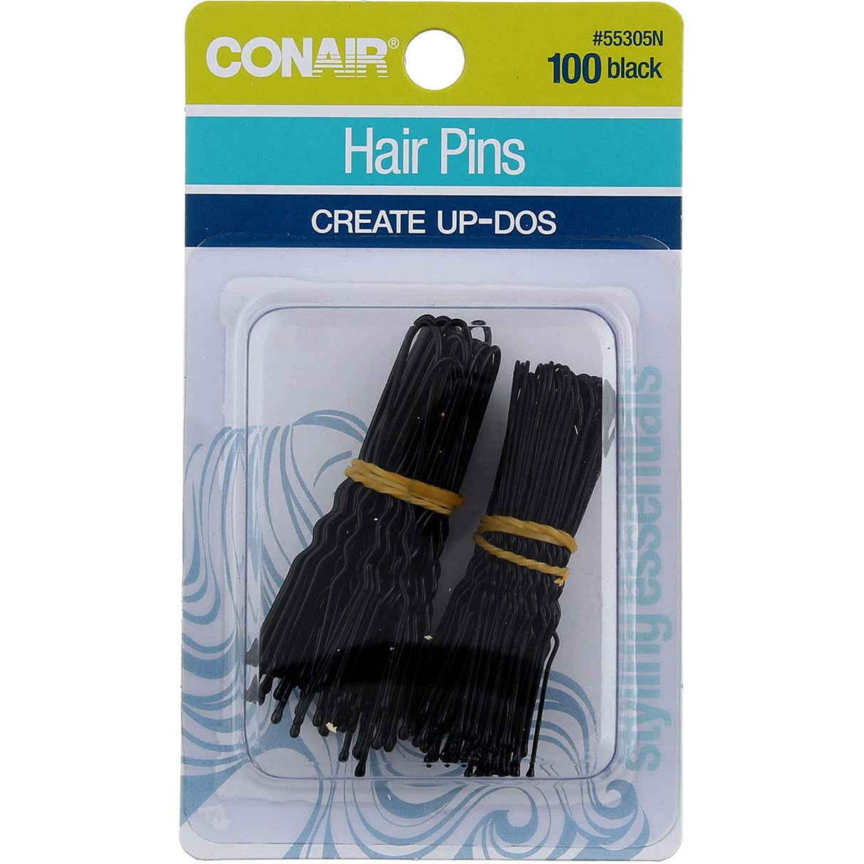 CONAIR Styling Essentials Hair Pins - Black, 100 count-074108553058-LR-201326-1-LR eShop