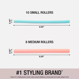 CONAIR Styling Essentials Heatless Spiral Rollers - Coral & Teal, 18 count-074108625045-LR-249662-4-LR eShop