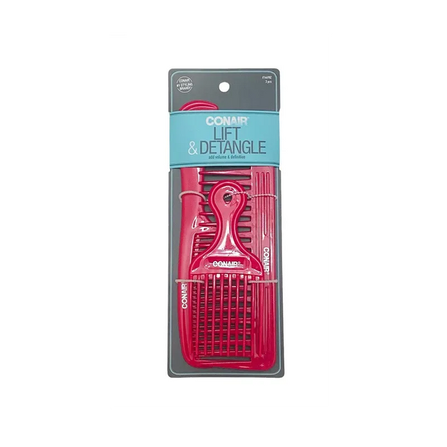 CONAIR Styling Essentials Lift & Detangle Comb Pack - Assorted, 3 count-074108144980-LR-204198-1-LR eShop
