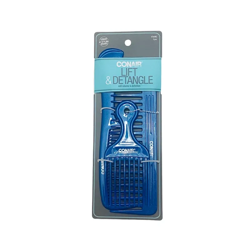 CONAIR Styling Essentials Lift & Detangle Comb Pack - Assorted, 3 count-074108144980-LR-204198-2-LR eShop