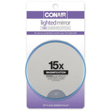 CONAIR Styling Essentials Lighted Suction Cup Mirror - Assorted, 15x Magnification-074108416582-LR-192300-2-LR eShop