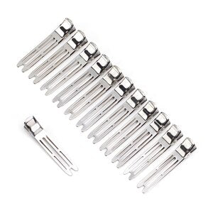 CONAIR Styling Essentials Section & Set Chrome Plated Hair Clips, 12 count-074108553096-LR-192376-2-LR eShop