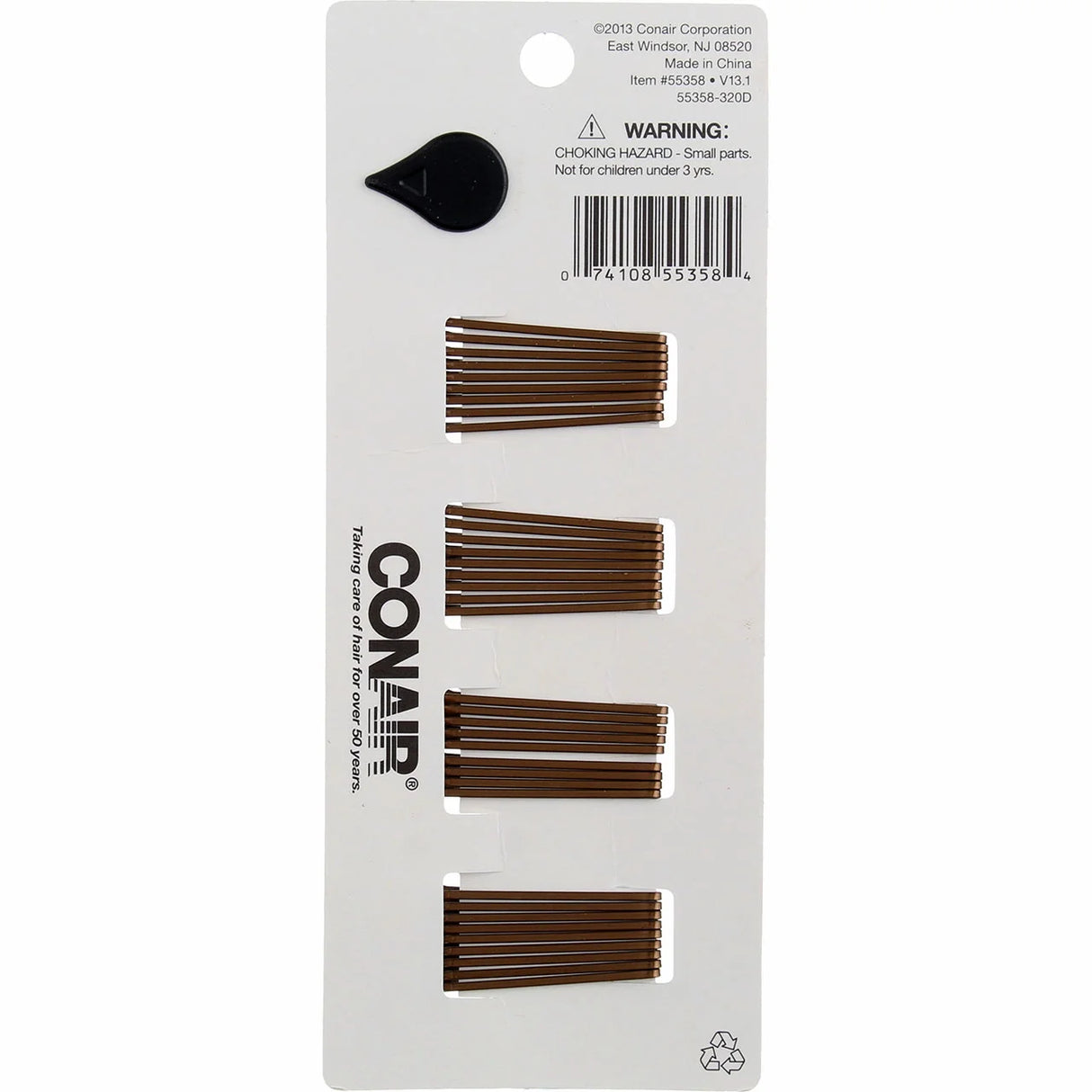 CONAIR Styling Essentials Secure Hold Mini Bobby Pins - Brown, 36 count-074108553584-LR-201330-2-LR eShop