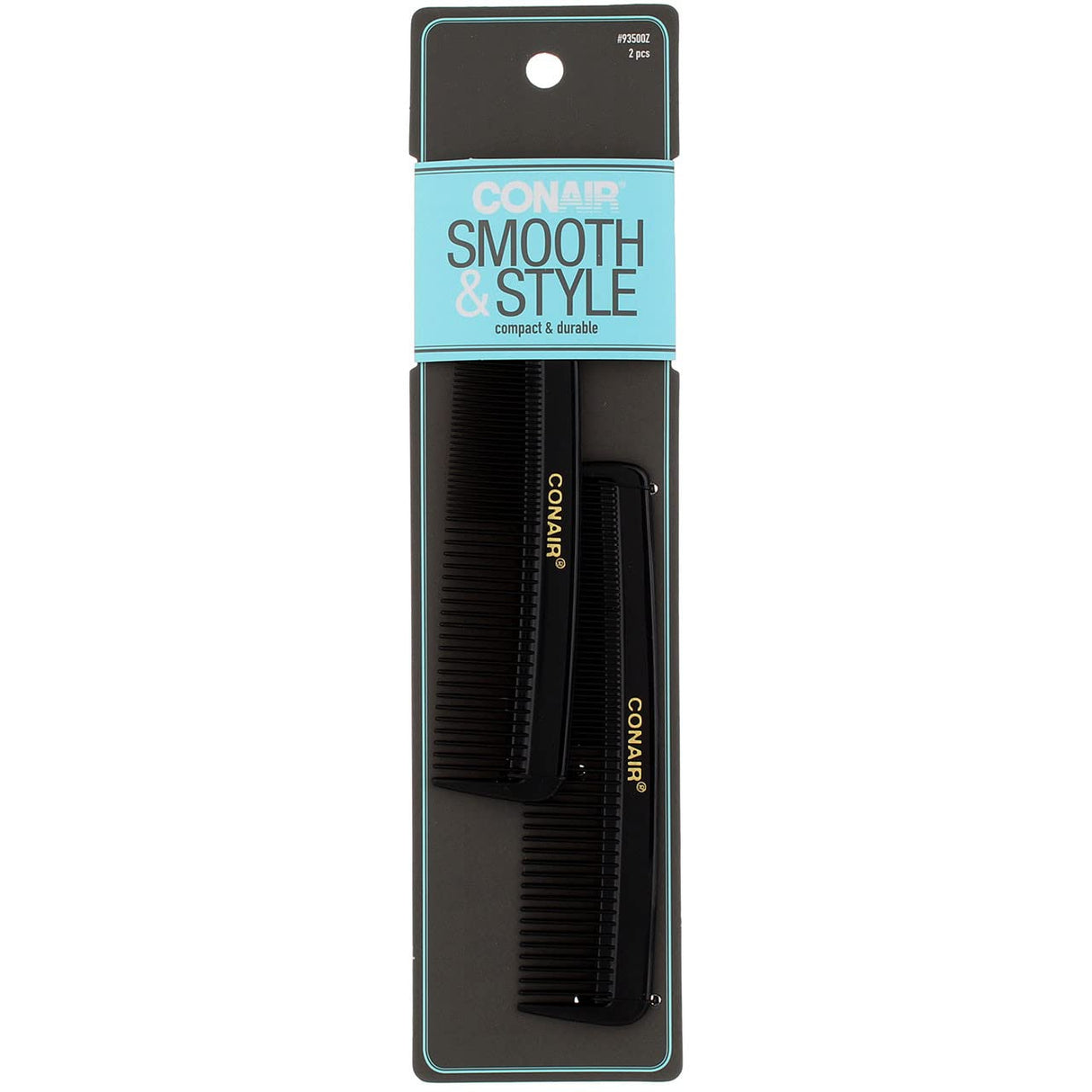 CONAIR Styling Essentials Smooth & Style Pocket Rubber Comb, 2 count-074108935007-LR-201686-1-LR eShop
