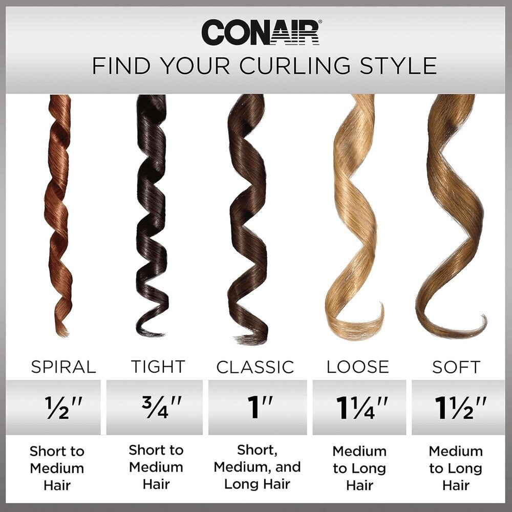 CONAIR Supreme Curling Iron Combo Pack - Set of Three, 1/2", 3/4", & 1"-074108019394-LR-163809-4-LR eShop