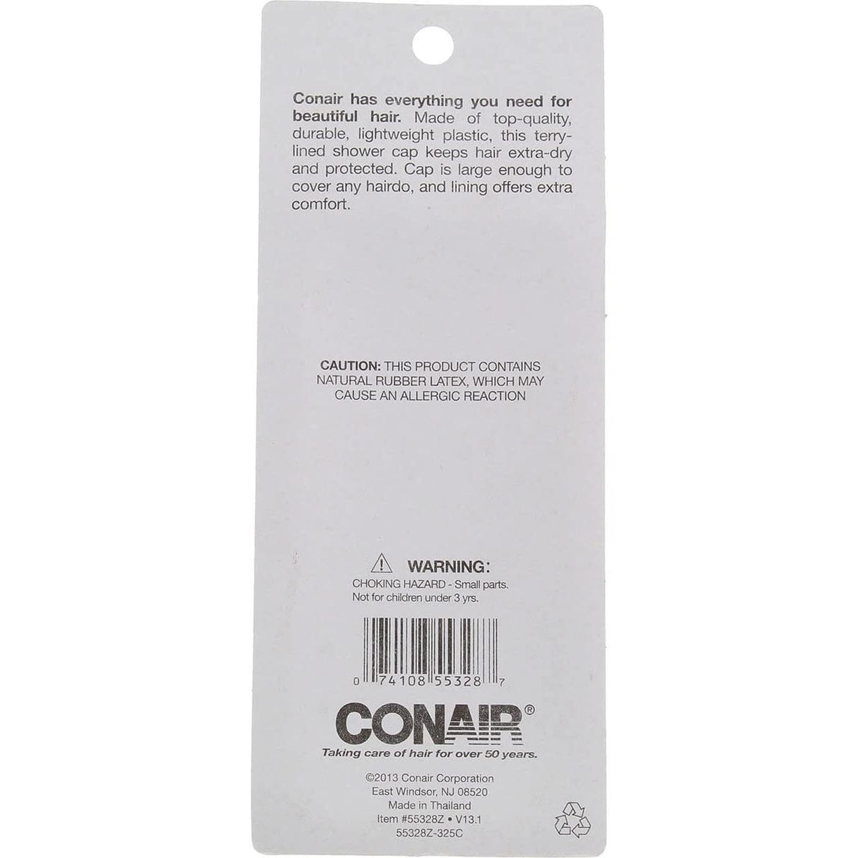 CONAIR Terry Lined Shower Cap - Assorted-074108553287-LR-192342-2-LR eShop