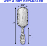 CONAIR The Knot Dr. Pro Brite Wet & Dry Detangler Hair Brush - Black & White Floral-074108955791-LR-345412-5-LR eShop