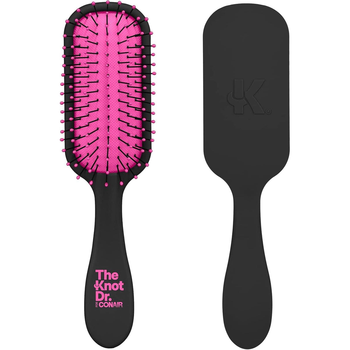 CONAIR The Knot Dr. Pro Mini Wet & Dry Detangler Hair Brush With Pink Case-074108953322-LR-341245-2-LR eShop