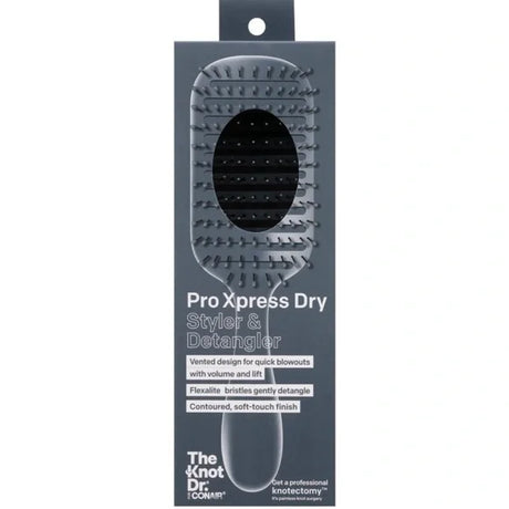 CONAIR The Knot Dr. Pro Xpress Dry Vented Hairbrush - Grey-074108955531-LR-353159-1-LR eShop